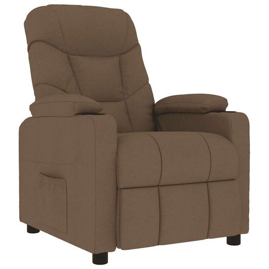 Massagesessel Braun Stoff