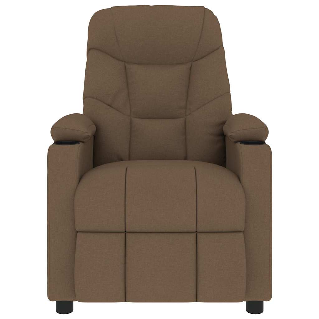 Massagesessel Braun Stoff