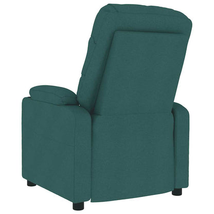 Massagesessel Dunkelgrün Stoff