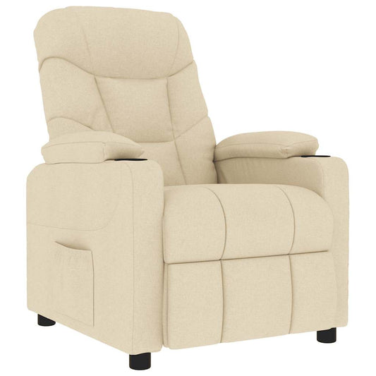 Massagesessel Creme Stoff
