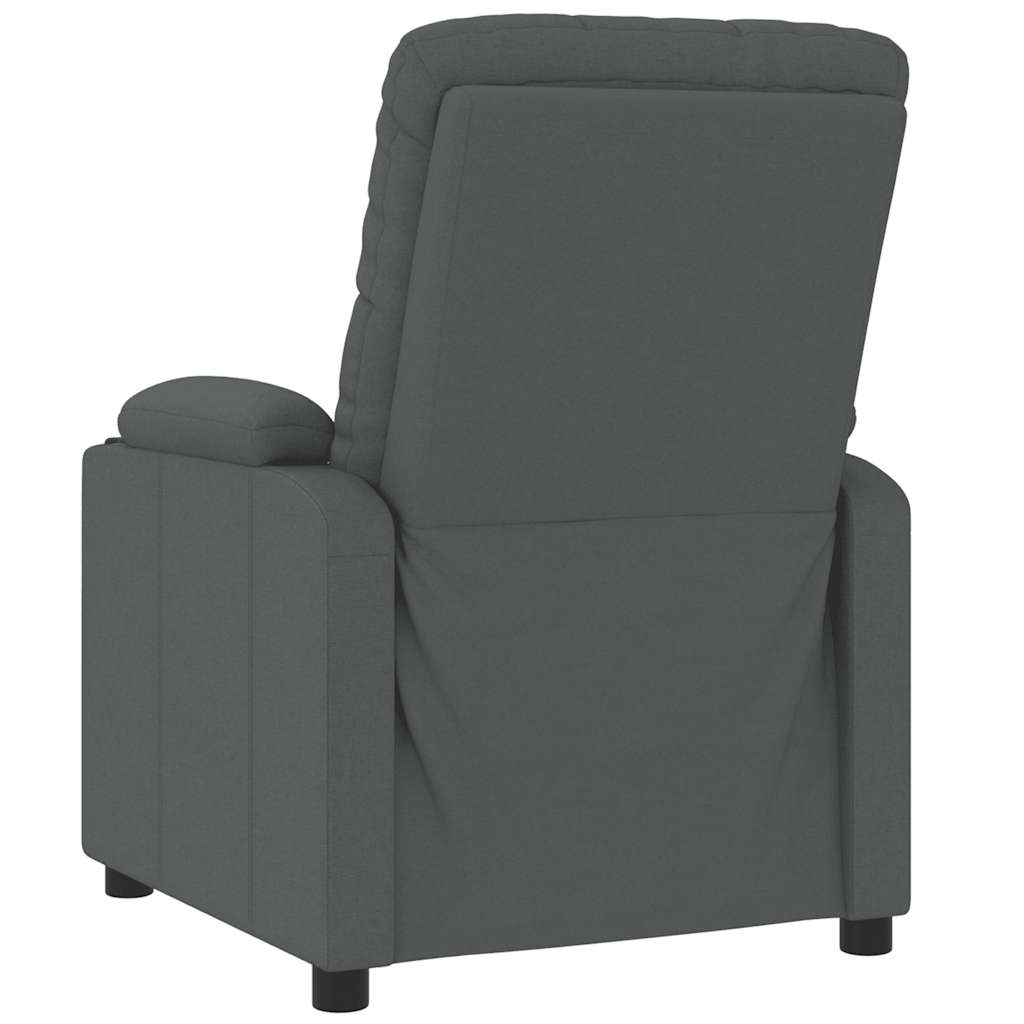 Massagesessel Dunkelgrau Stoff
