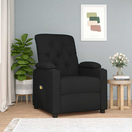 Massagesessel Schwarz Stoff