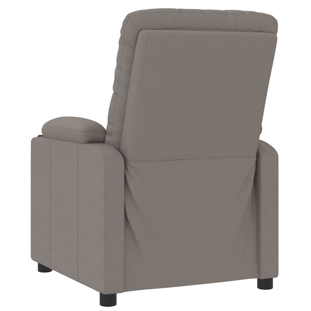 Massagesessel Taupe Stoff