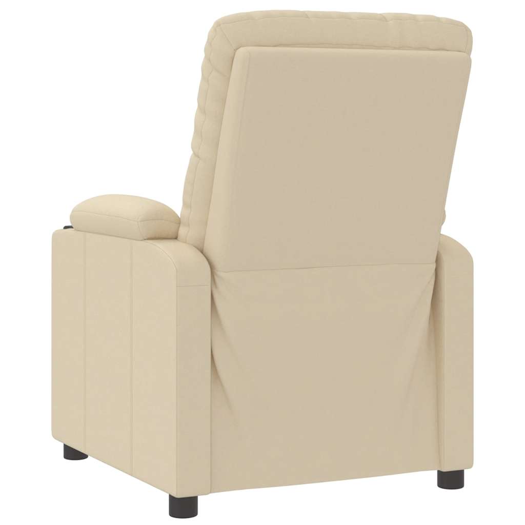Massagesessel Creme Stoff