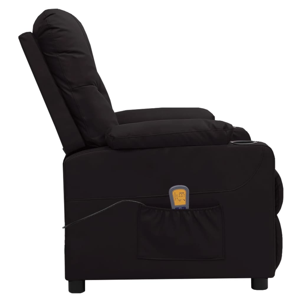 Massagesessel Schwarz Kunstleder