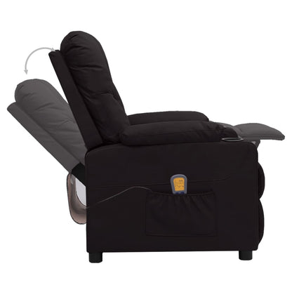 Massagesessel Schwarz Kunstleder