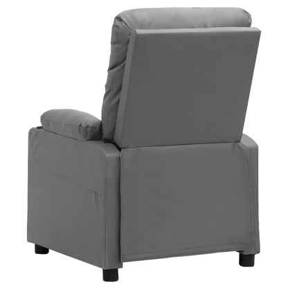 Massagesessel Grau Kunstleder