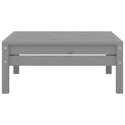 3-tlg. Garten-Lounge-Set Grau Massivholz Kiefer