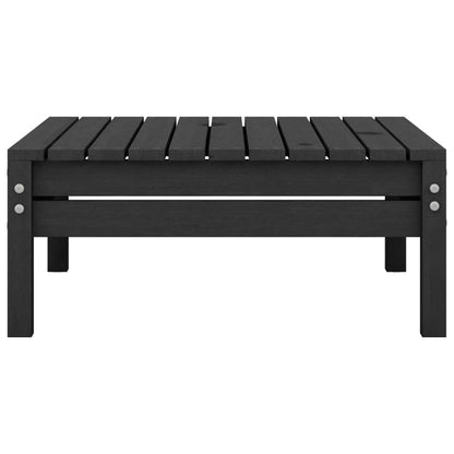 4-tlg. Garten-Lounge-Set Massivholz Kiefer Schwarz
