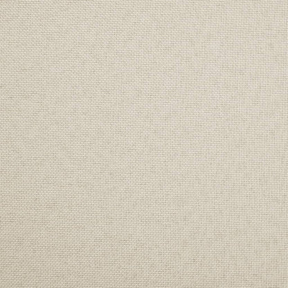 Hocker mit Stauraum Cremeweiß Leinenoptik