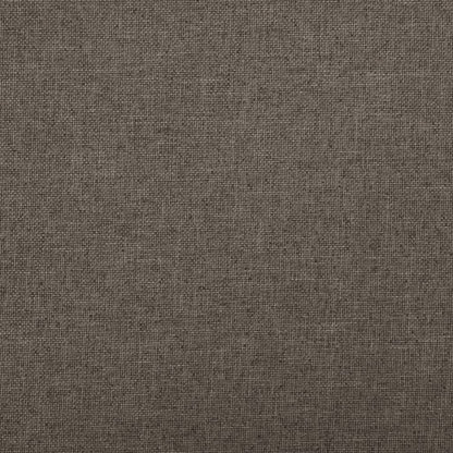 Hocker mit Stauraum Braun Leinenoptik