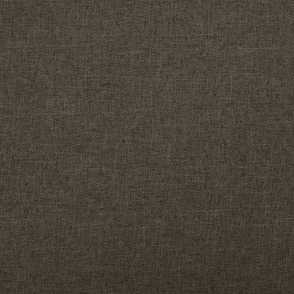 Hocker mit Stauraum Dunkelbraun Leinenoptik