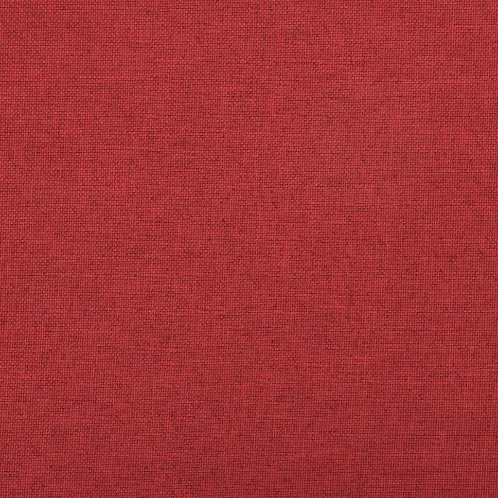 Hocker mit Stauraum Weinrot Leinenoptik