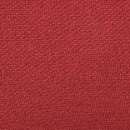 Hocker mit Stauraum Weinrot Leinenoptik
