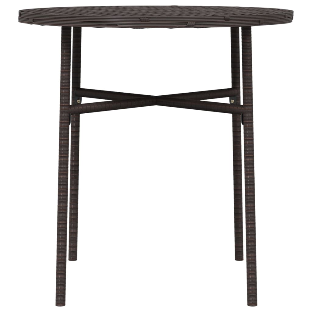 Beistelltisch Braun 45 cm Poly Rattan