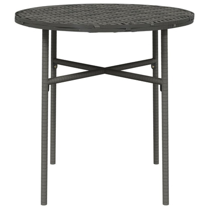Beistelltisch Grau 45 cm Poly Rattan