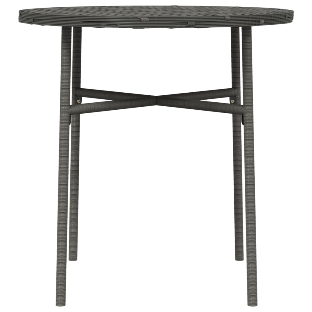 Beistelltisch Grau 45 cm Poly Rattan