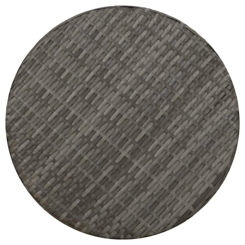 Beistelltisch Grau 45 cm Poly Rattan