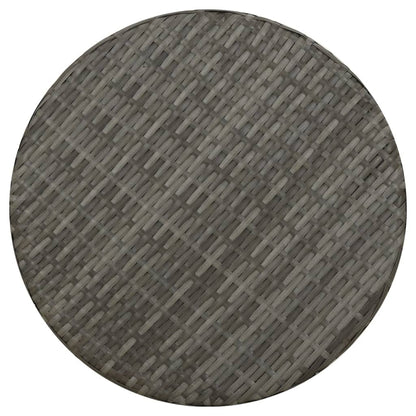 Beistelltisch Grau 45 cm Poly Rattan