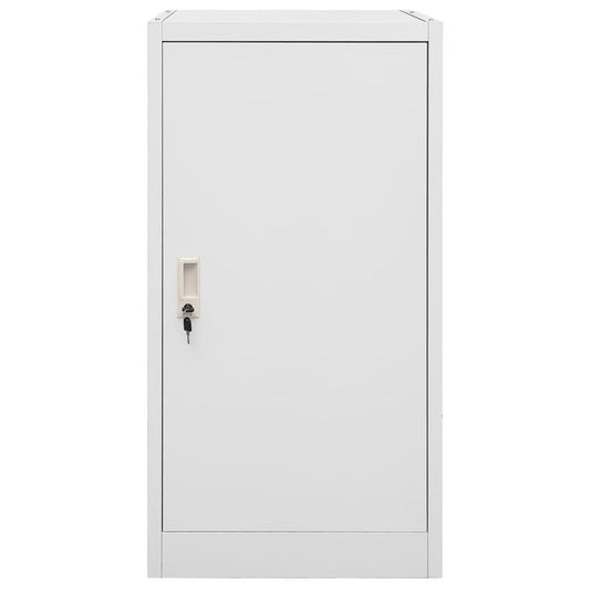 Sattelschrank Hellgrau 53x53x105 cm Stahl