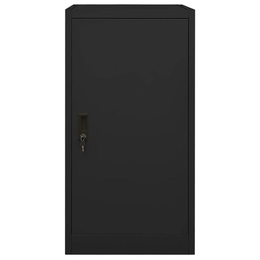 Sattelschrank Schwarz 53x53x105 cm Stahl
