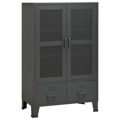 Lagerschrank Industrial Anthrazit 70x40x115 cm Metall