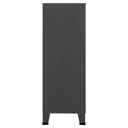 Lagerschrank Industrial Anthrazit 75x40x115 cm Metall
