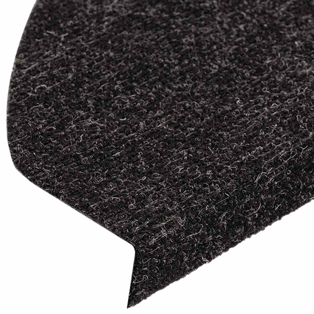 Stufenmatten Selbstklebend 15 Stk. 56x17x3 cm Schwarz
