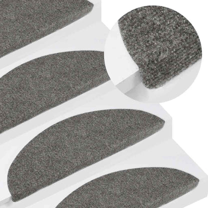 Stufenmatten Selbstklebend 15 Stk. 56x17x3 cm Grau