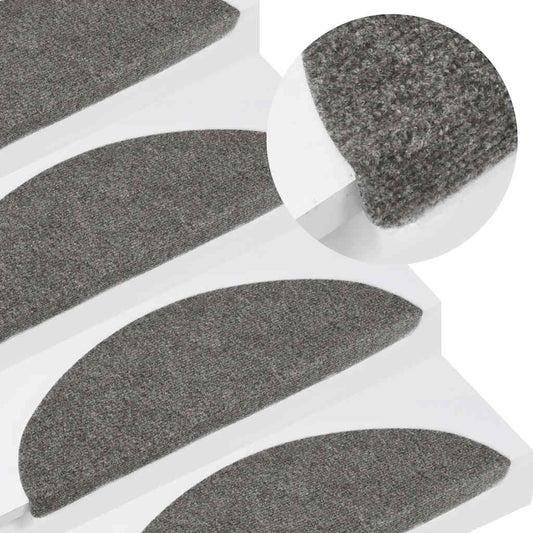 Stufenmatten Selbstklebend 15 Stk. 56x17x3 cm Grau