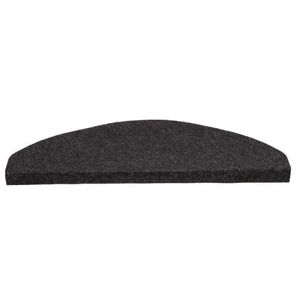 Stufenmatten Selbstklebend 15 Stk. 65x22,5x3,5 cm Schwarz
