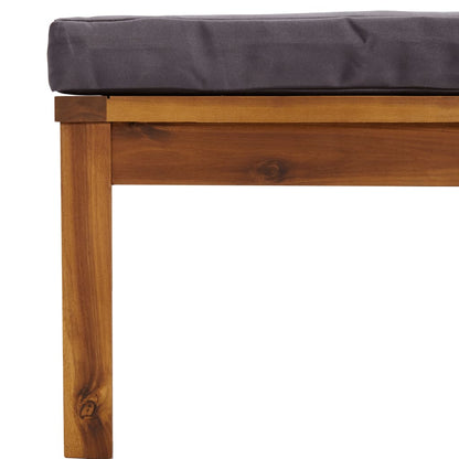 8-tlg. Garten-Lounge-Set mit Auflage Massivholz Akazie