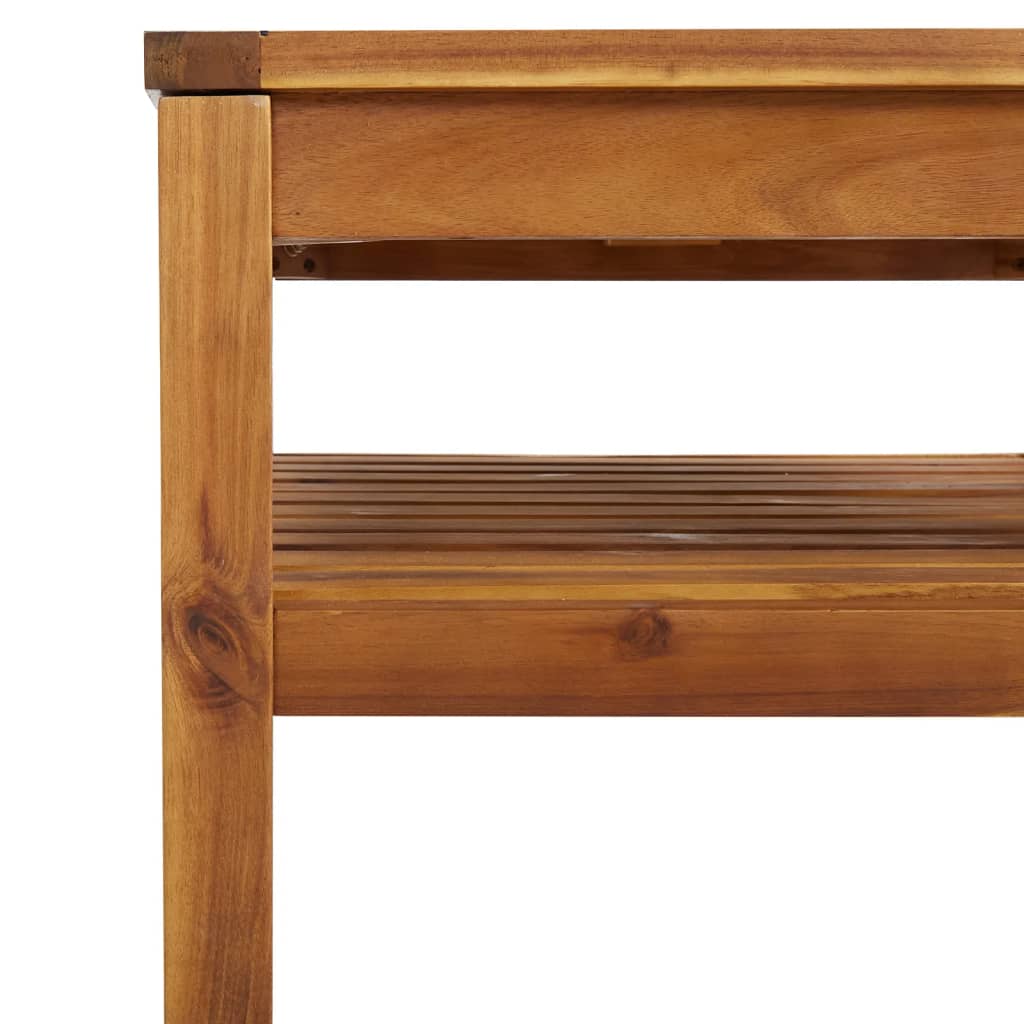 8-tlg. Garten-Lounge-Set mit Auflage Massivholz Akazie