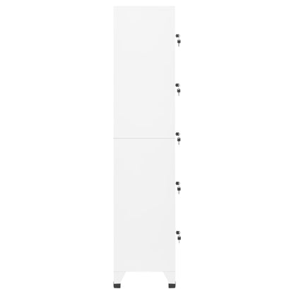 Schließfachschrank Weiß 38x40x180 cm Stahl