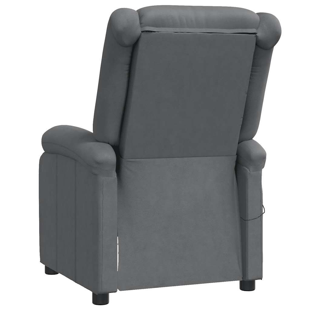 Massagesessel Grau Kunstleder