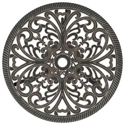 3-tlg. Bistro-Set Aluminiumguss Bronzen