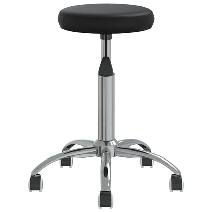 Massagehocker Kunstleder Schwarz
