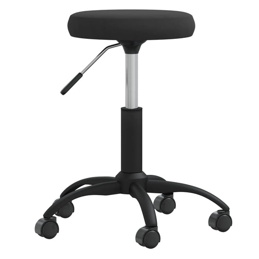 Massagehocker Samt Schwarz