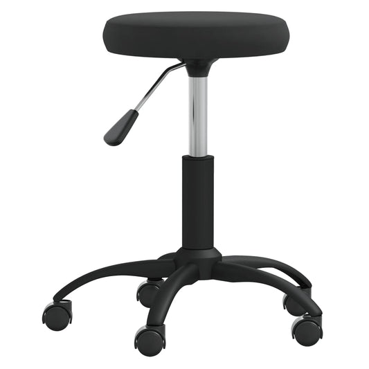 Massagehocker Samt Schwarz