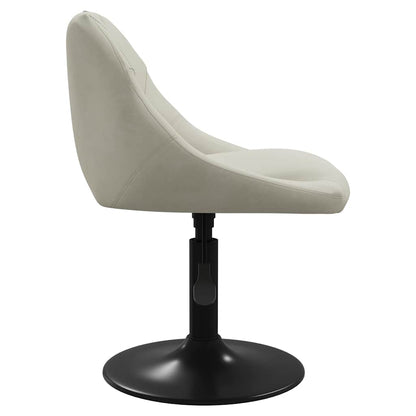 Esszimmerstühle 4 Stk. Drehbar Creme Samt
