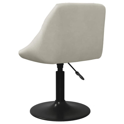 Esszimmerstühle 6 Stk. Drehbar Creme Samt
