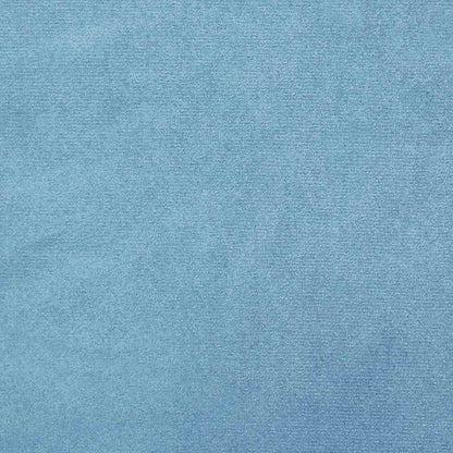 Runder Hocker Hellblau Samt