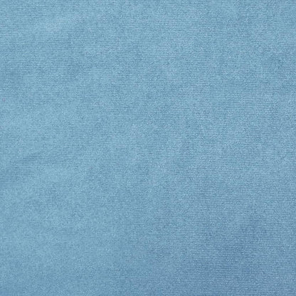 Runder Aufbewahrungshocker Hellblau Samt 31 x 37 cm
