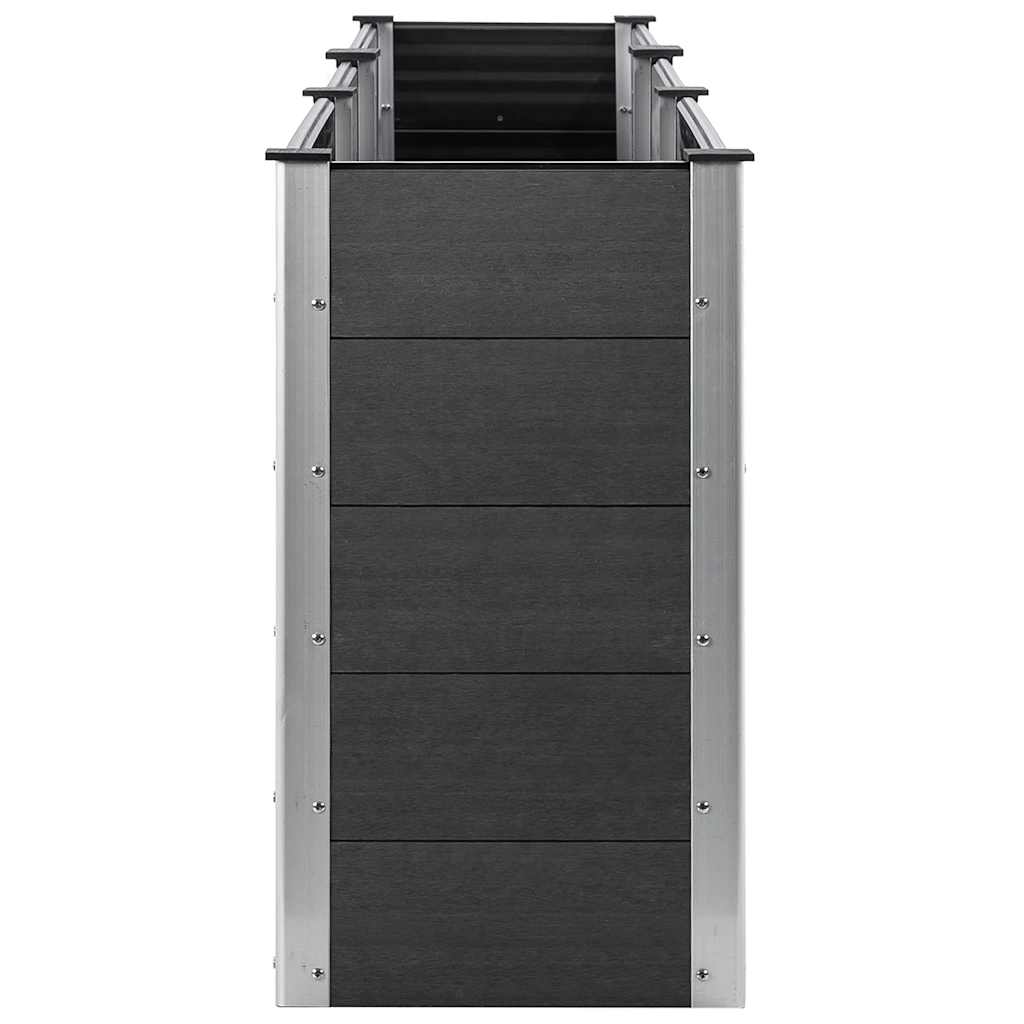 Hochbeet Grau 300x50x91 cm WPC