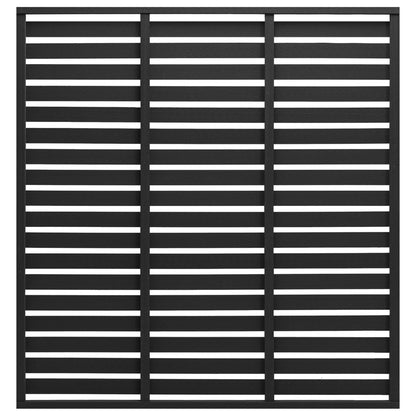 Zaunelement WPC 180x180 cm Schwarz