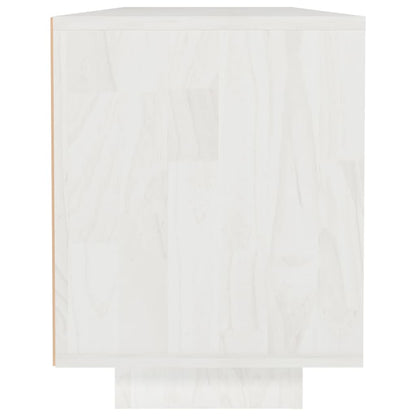 TV-skab Hvid 110x30x40 cm Massiv Fyr