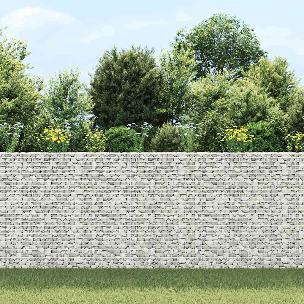 Gabionen-Hochbeete 3 Stk. 30x30x150 cm Eisen