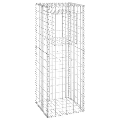 Gabionensäulen 2 Stk. 50x50x140 cm Eisen