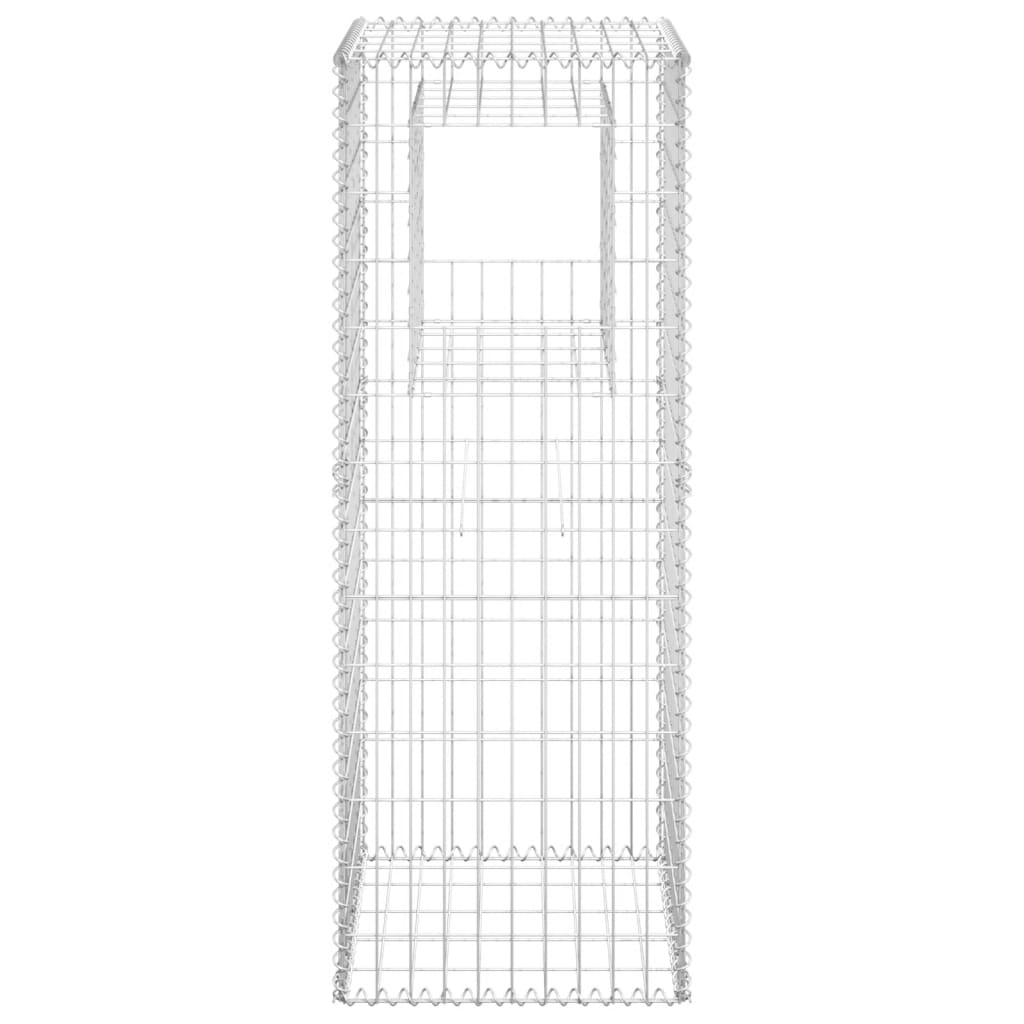 Gabionensäulen 2 Stk. 50x50x140 cm Eisen