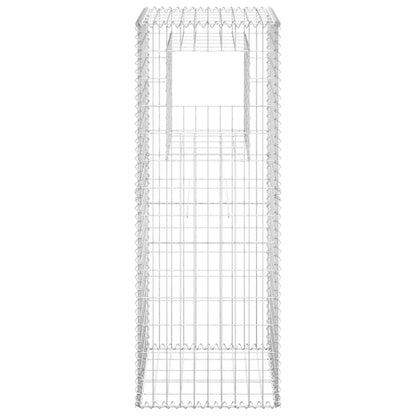 Gabionensäulen 2 Stk. 50x50x140 cm Eisen